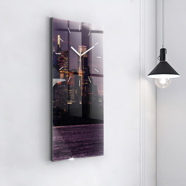 Vertikálne hodiny Panoráma mesta Philadelphia