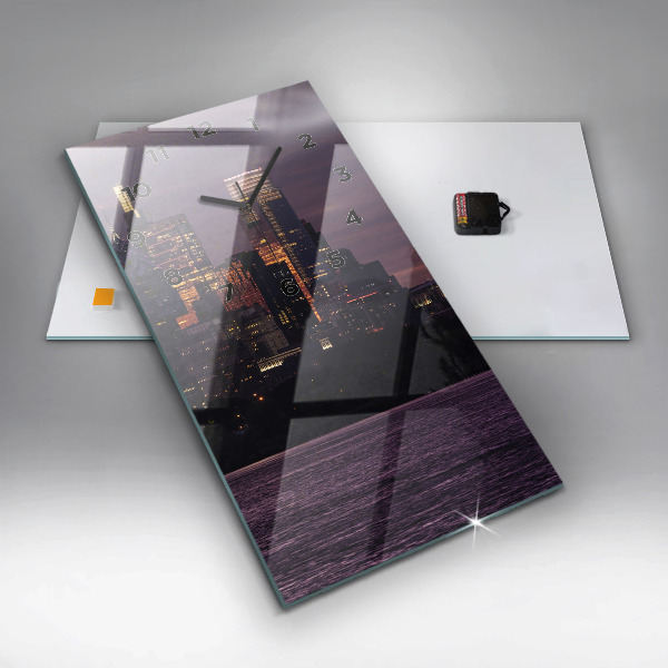 Vertikálne hodiny Panoráma mesta Philadelphia