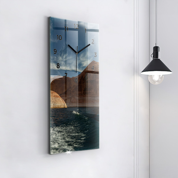 Vertikálne hodiny Osoba vodné lyžovanie