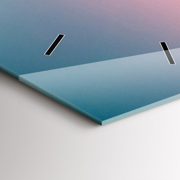 Vertikálne hodiny Skaly pri západe slnka