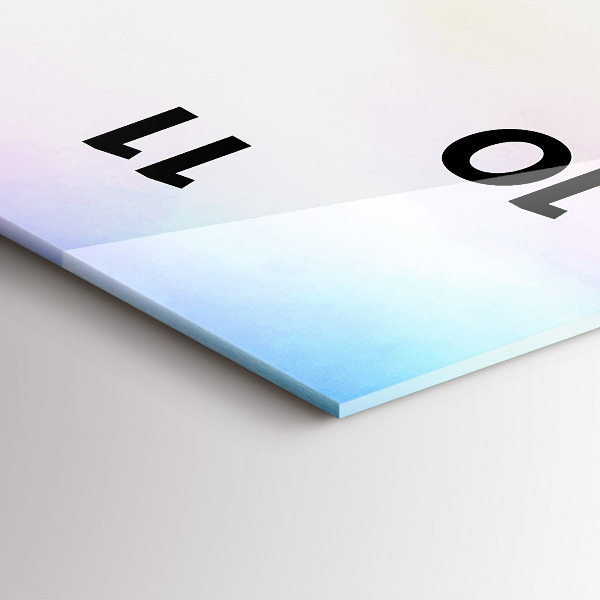 Vertikálne hodiny Vodopád na Islande