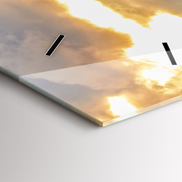 Vertikálne hodiny Krajina s lesmi