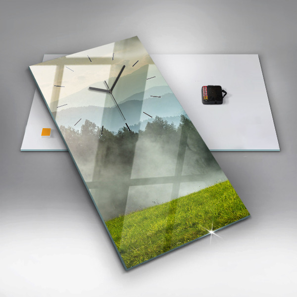 Vertikálne hodiny Horská krajina