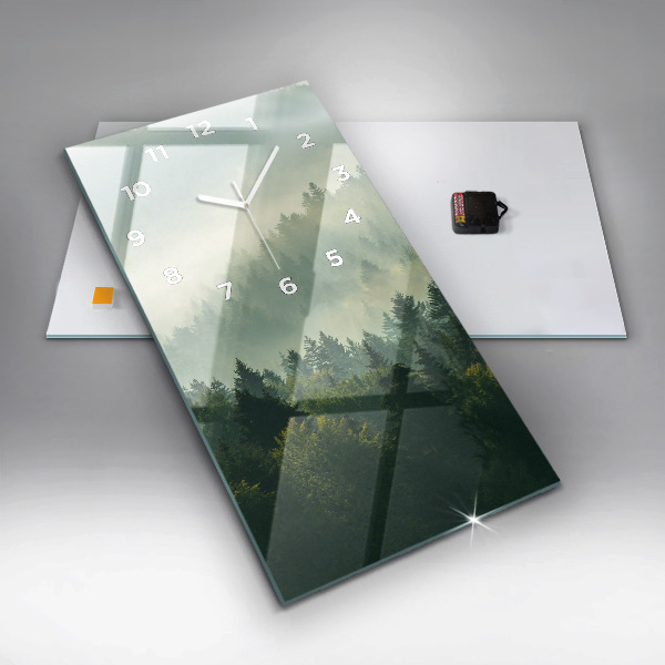 Vertikálne hodiny Východ slnka v Beskydách