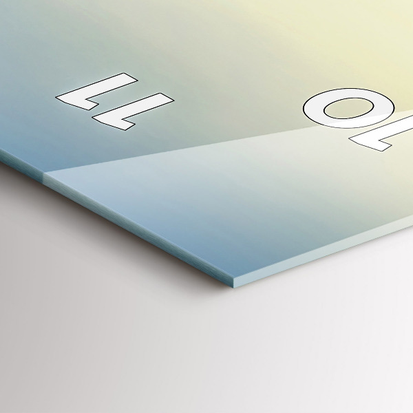 Vertikálne hodiny Západ slnka nad horami