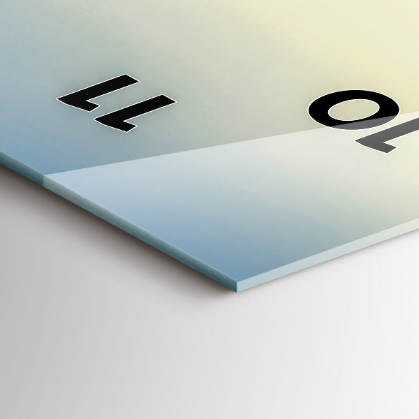 Vertikálne hodiny Západ slnka nad horami