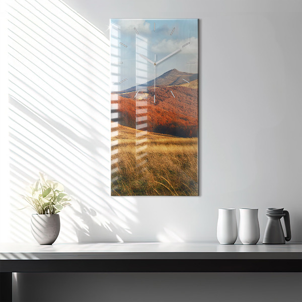 Vertikálne hodiny Horská krajina