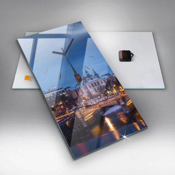 Vertikálne hodiny Panoráma mesta Plzeň