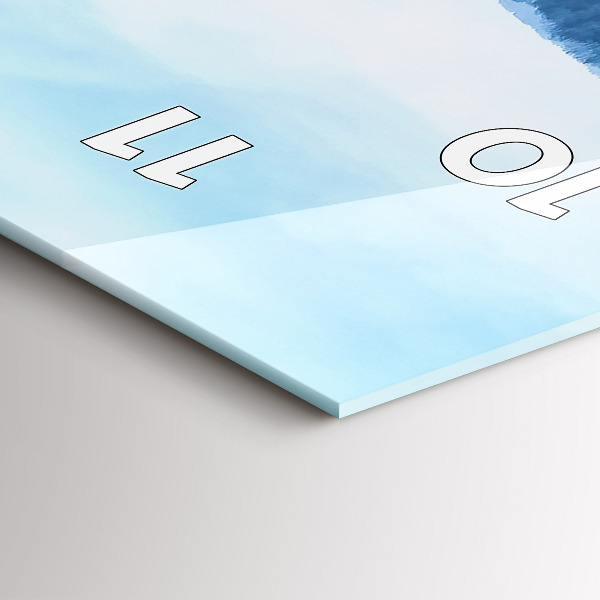 Vertikálne hodiny Panoráma mesta v zime