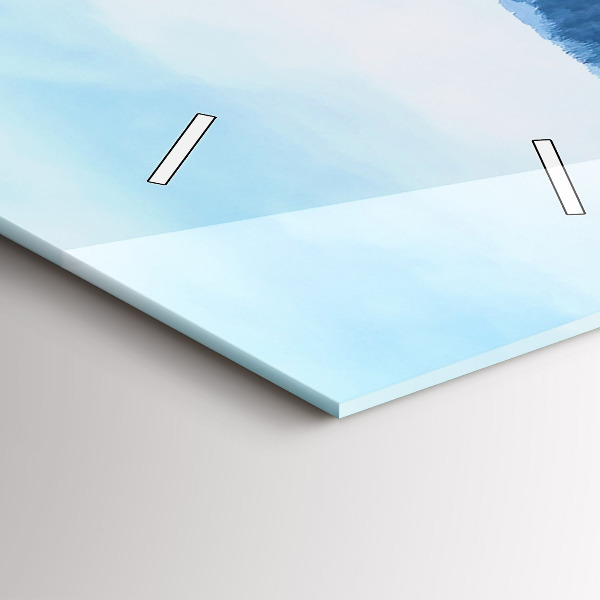 Vertikálne hodiny Panoráma mesta v zime