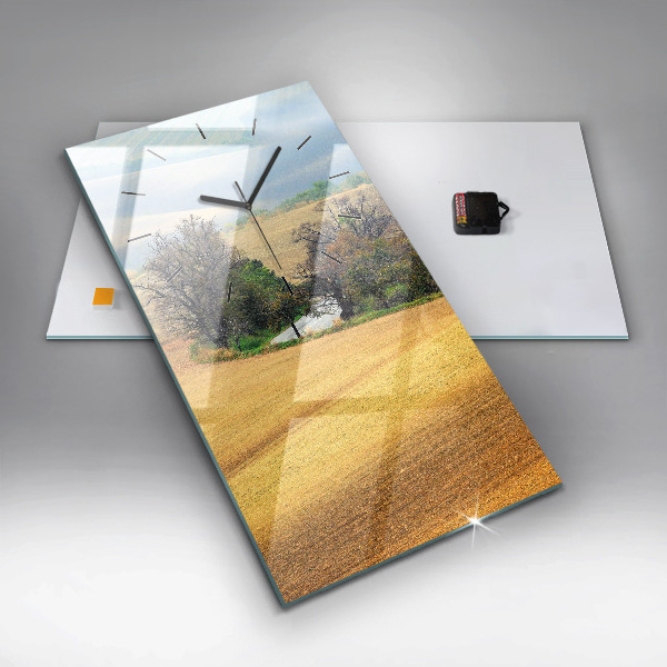 Vertikálne hodiny Moravská vidiecka krajina