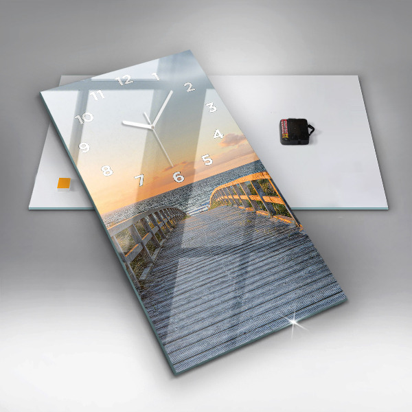 Vertikálne hodiny Plážová dovolenka