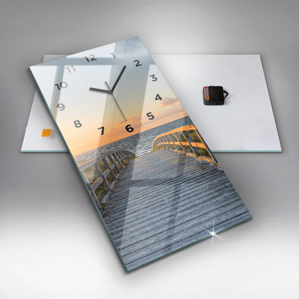 Vertikálne hodiny Plážová dovolenka