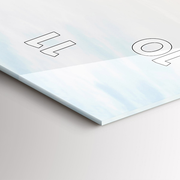 Vertikálne hodiny Západ slnka nad morom