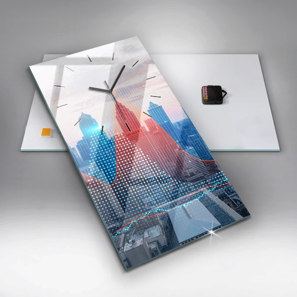 Vertikálne hodiny Mrakodrapy vo Philadelphii