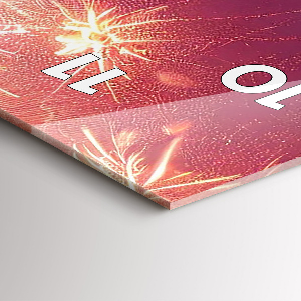 Vertikálne hodiny Mesto v noci vo Philadelphii