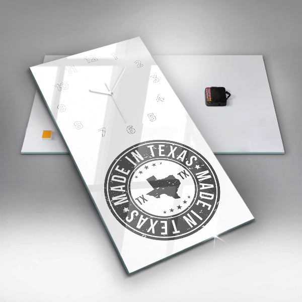 Vertikálne hodiny Texaská známka