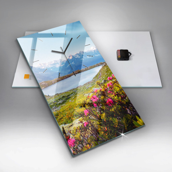 Vertikálne hodiny Ľadovec Mont Blanc Chamonix