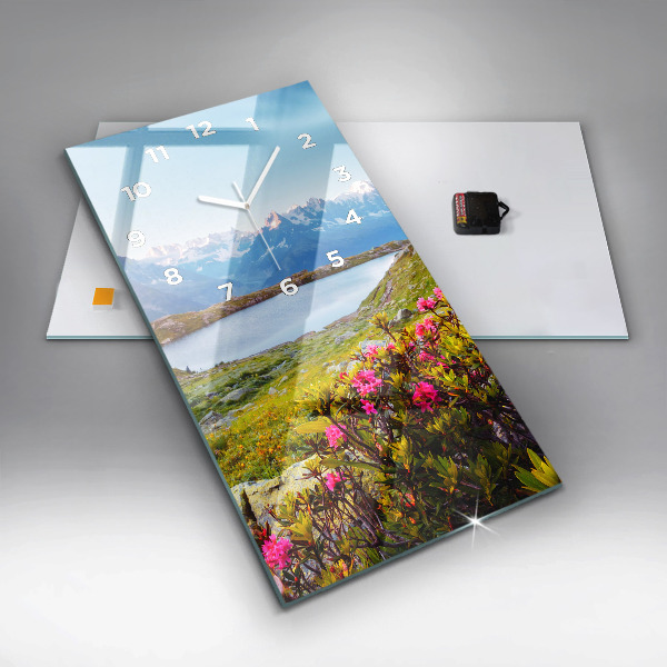 Vertikálne hodiny Ľadovec Mont Blanc Chamonix