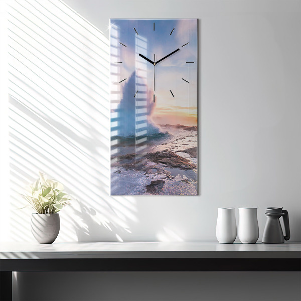 Vertikálne hodiny Gejzír na ostrove Island