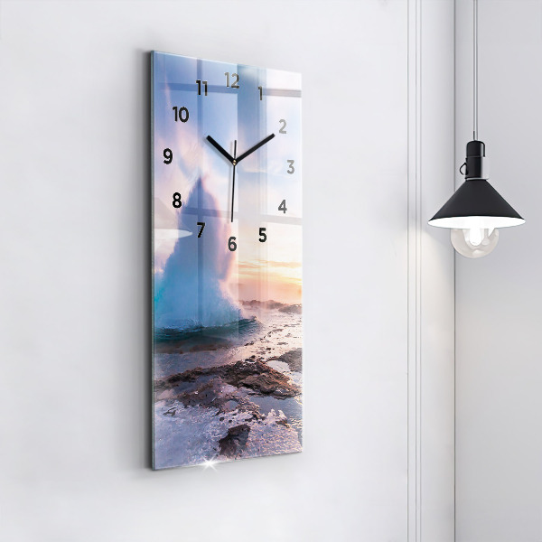 Vertikálne hodiny Gejzír na ostrove Island