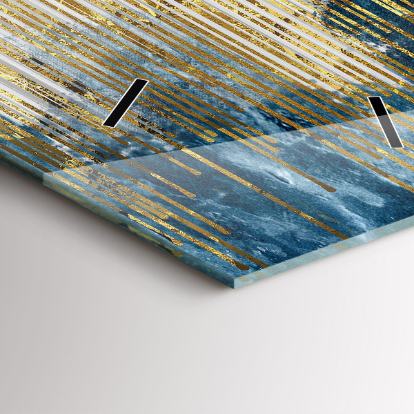 Vertikálne hodiny Ozdobný vzor a zlatá