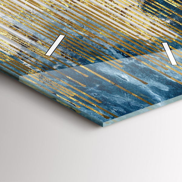 Vertikálne hodiny Ozdobný vzor a zlatá