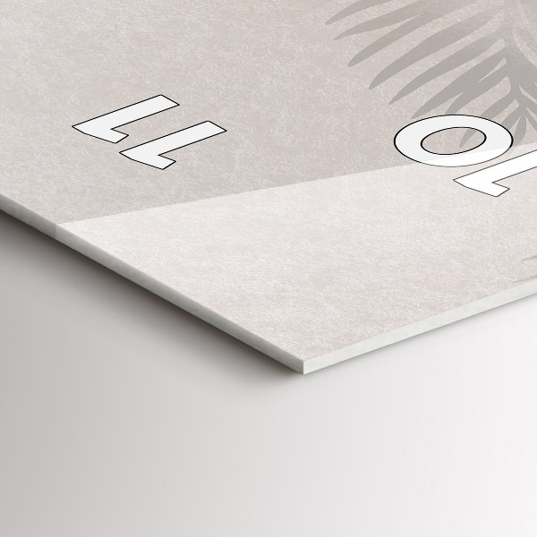 Vertikálne hodiny Tropické boho listy