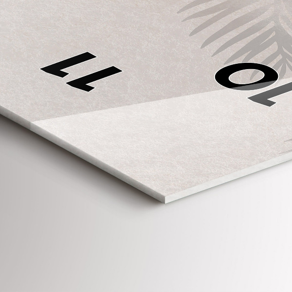 Vertikálne hodiny Tropické boho listy