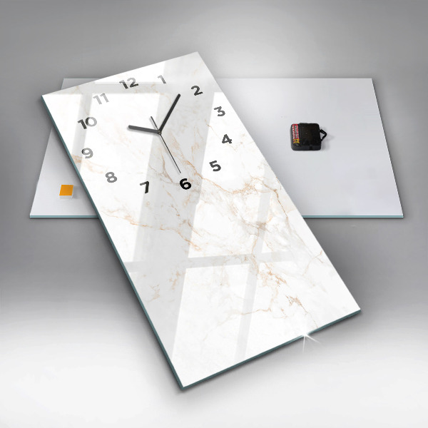 Vertikálne hodiny Elegantný mramor