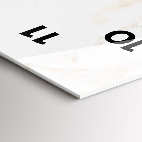 Vertikálne hodiny Elegantný mramor