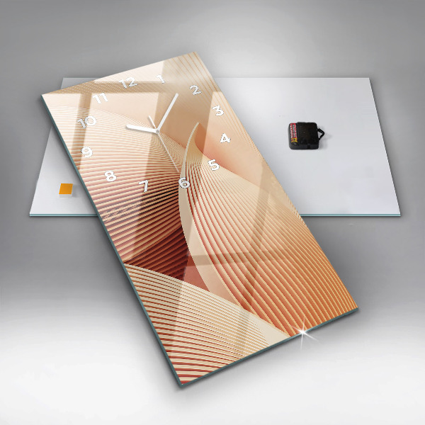 Vertikálne hodiny Abstraktný vzor vlny