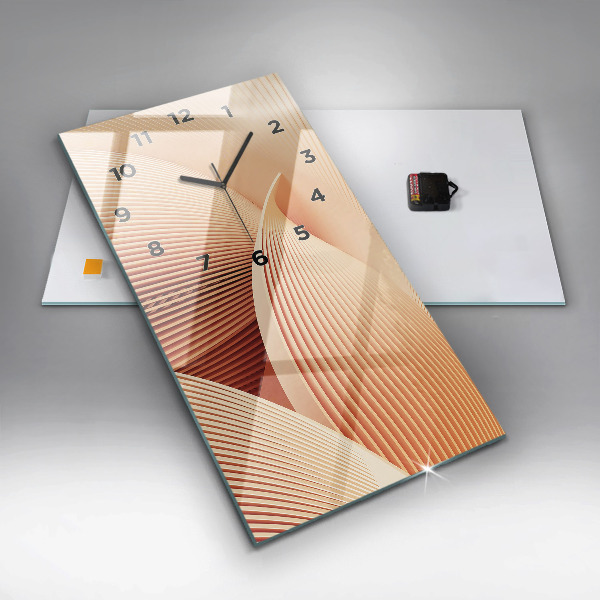 Vertikálne hodiny Abstraktný vzor vlny