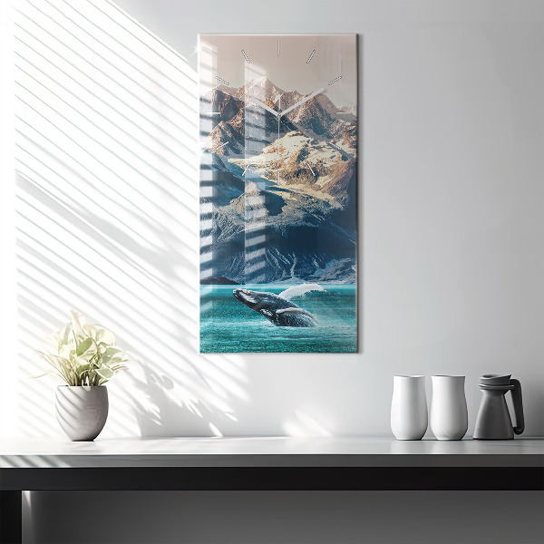 Vertikálne hodiny Vodná veľryba