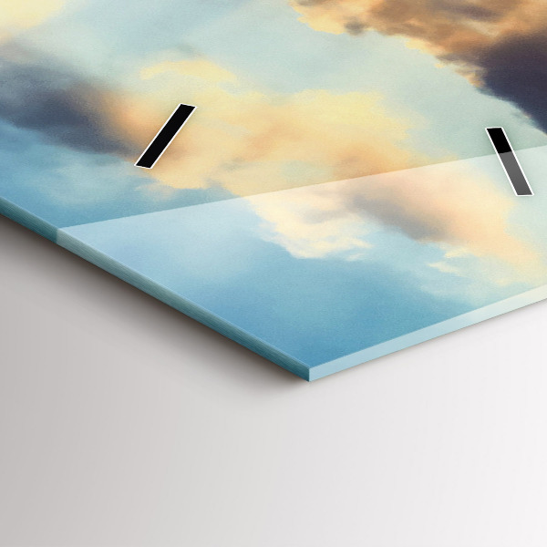 Vertikálne hodiny Západ slnka na pláži