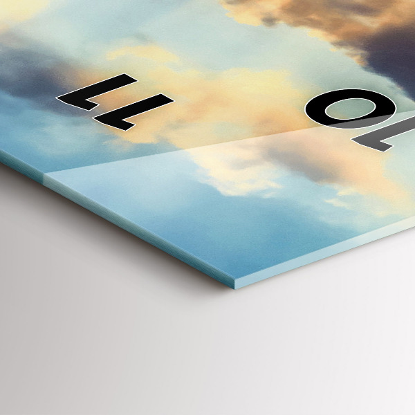 Vertikálne hodiny Západ slnka na pláži