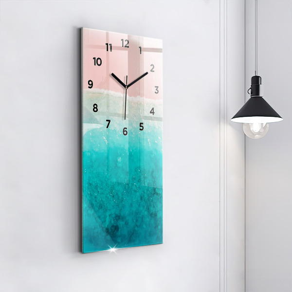 Vertikálne hodiny Pláž morský piesok