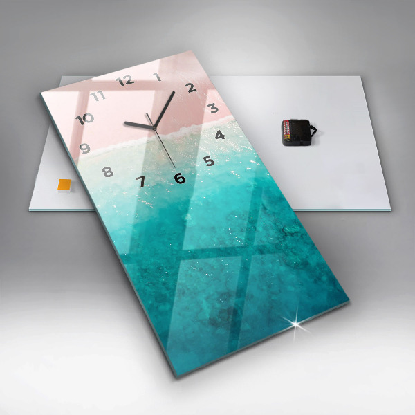 Vertikálne hodiny Pláž morský piesok