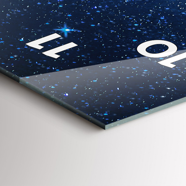 Vertikálne hodiny Nočná obloha