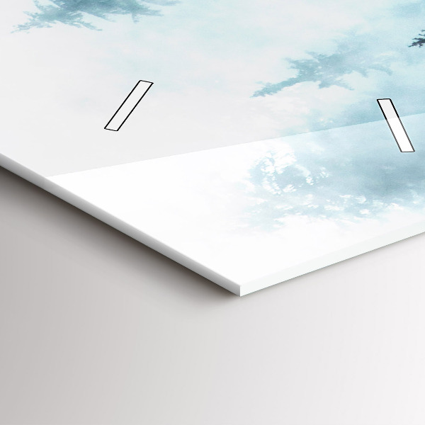 Vertikálne hodiny Hmlový les