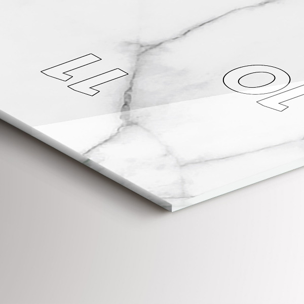 Vertikálne hodiny Dekoratívny mramor