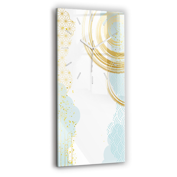 Vertikálne hodiny Dekoratívny vzor