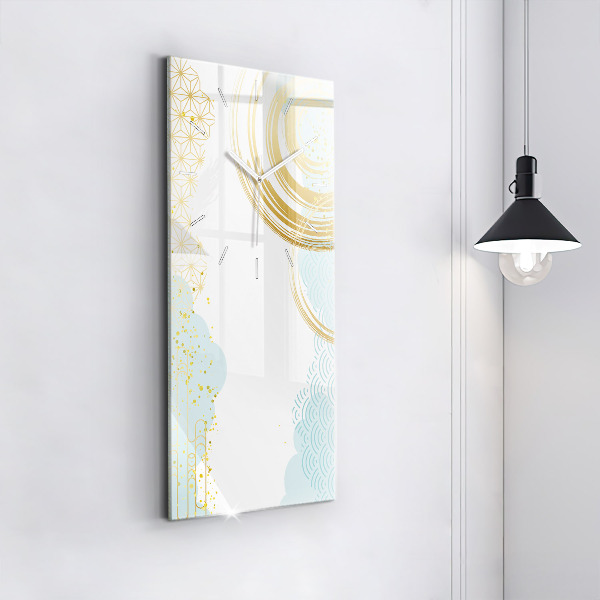 Vertikálne hodiny Dekoratívny vzor