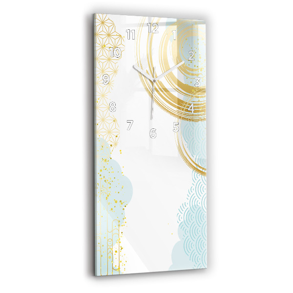 Vertikálne hodiny Dekoratívny vzor