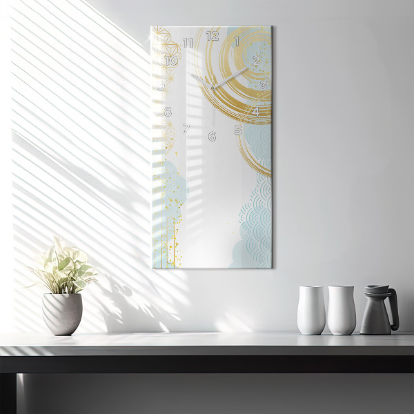 Vertikálne hodiny Dekoratívny vzor