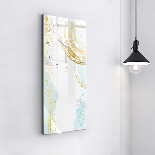 Vertikálne hodiny Dekoratívny vzor