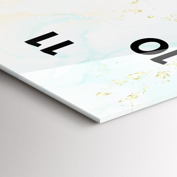 Vertikálne hodiny Akvarelový mramor