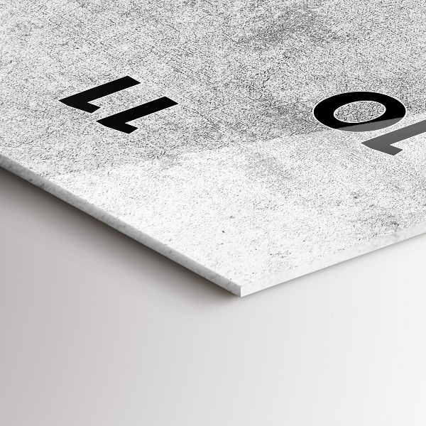 Vertikálne hodiny Betónová stena