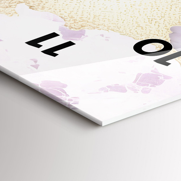 Vertikálne hodiny Pastelový mramor