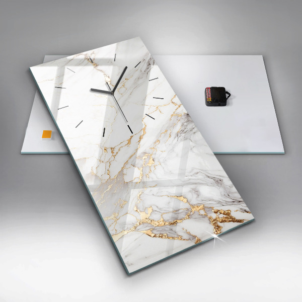 Vertikálne hodiny Dekoratívny mramor